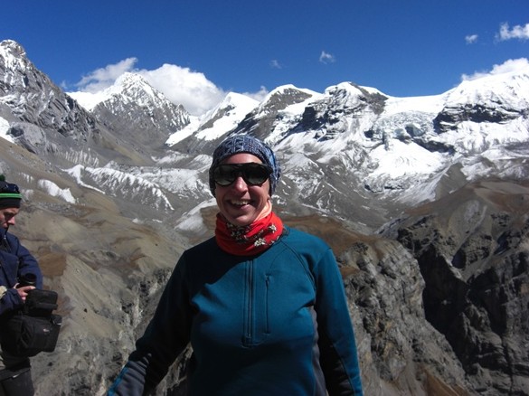 Die Gipfelglück Bloggerin Steffi in Nepal (Foto: Stefanie Dehler)