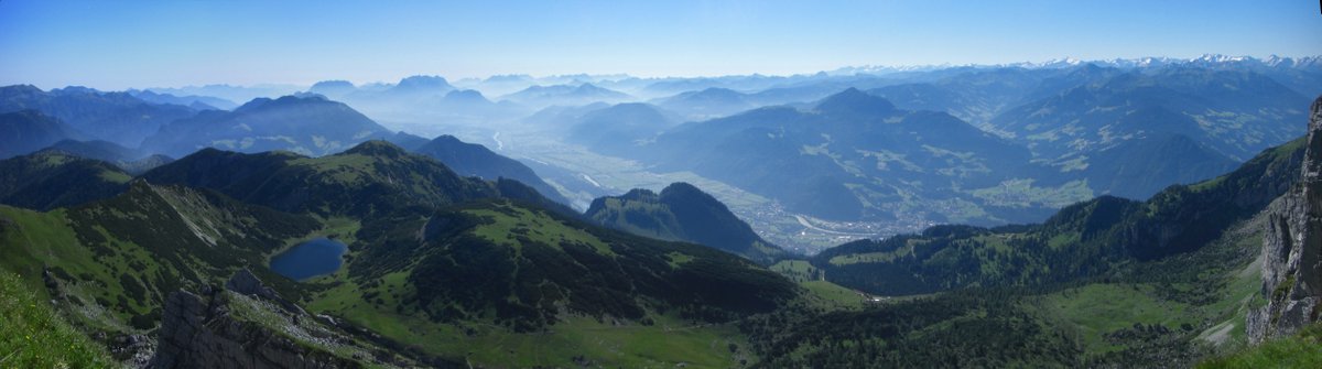 Morgendliche Stimmung in den Alpen - Blick vom Rofanturm